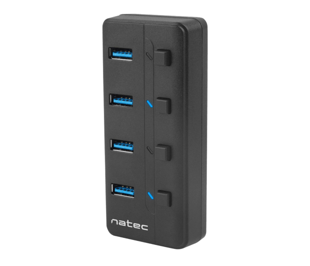 NATEC HUB USB 3.0 MANTIS 2 4-PORTY Z WŁĄCZNIKIEM+ZASILACZ NHU-1557 - 1470222 - zdjęcie 4